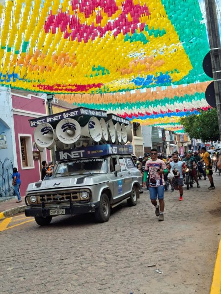 Multidão acompanha Corte do Pau da Bandeira de Santo Antonio em Barbalha